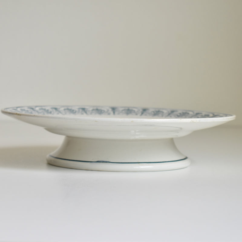 Vintage stemmed plate, Saint-Amand Nizon