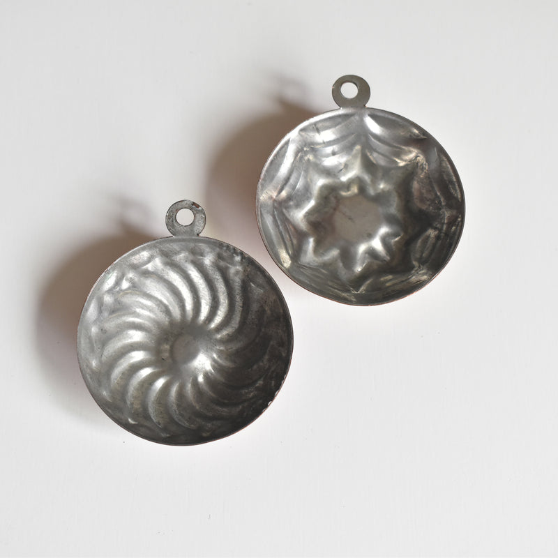Vintage Mini Copper Molds, Set of 2