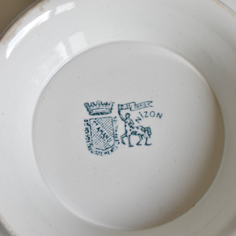 Vintage stemmed plate, Saint-Amand Nizon