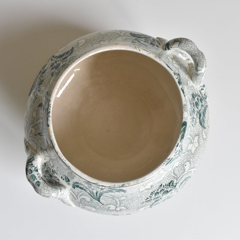 Antique Sugar Pot, Creil et Montereau, Muguet (Lily of the Valley)
