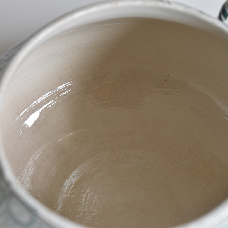 Antique Sugar Pot, Creil et Montereau, Muguet (Lily of the Valley)