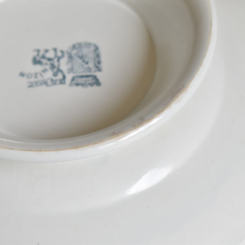 Vintage stemmed plate, Saint-Amand Nizon