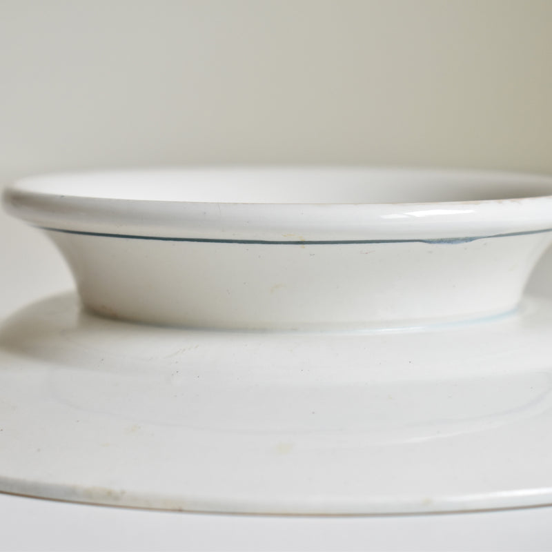 Vintage stemmed plate, Saint-Amand Nizon