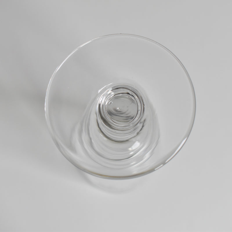 アンティークシャンパングラス エッチングZigZag