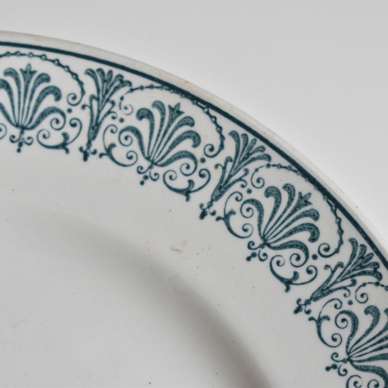 Vintage stemmed plate, Saint-Amand Nizon