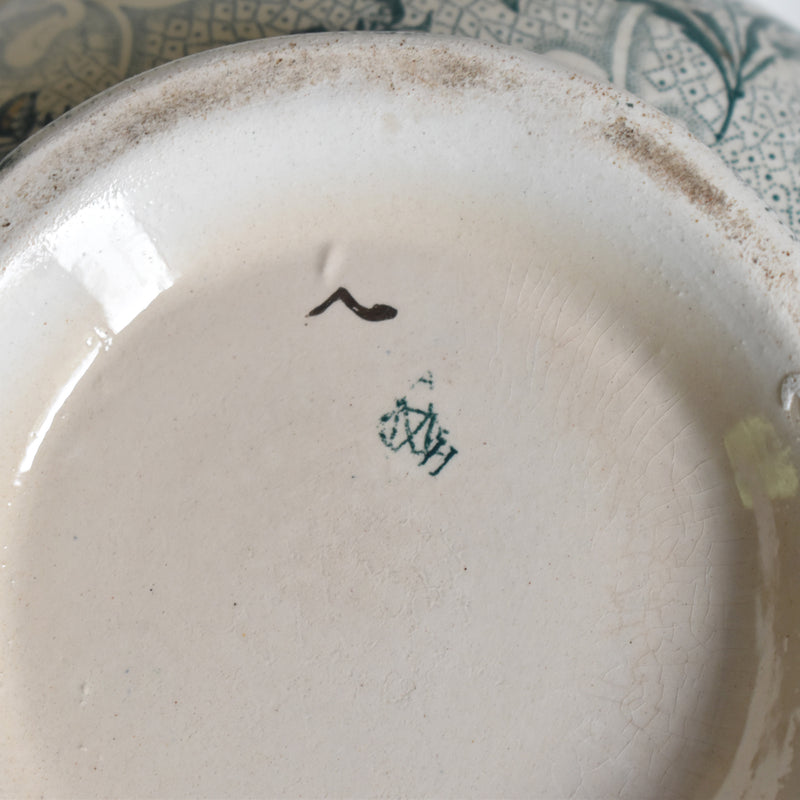 Antique Sugar Pot, Creil et Montereau, Muguet (Lily of the Valley)