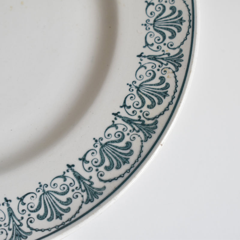 Vintage stemmed plate, Saint-Amand Nizon