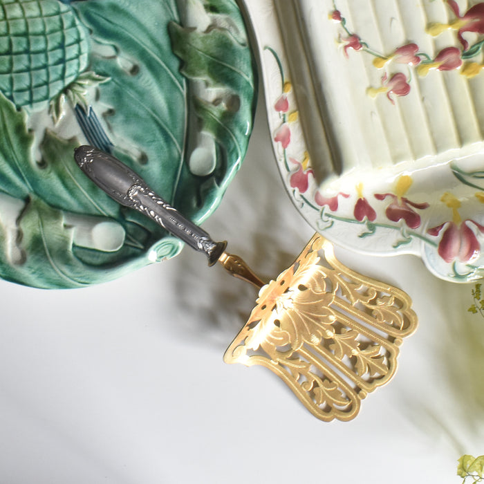 アンティーク 銀アスパラガスサーバー Pierre Bezon