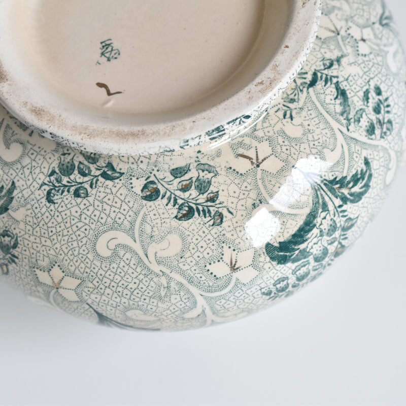 Antique Sugar Pot, Creil et Montereau, Muguet (Lily of the Valley)