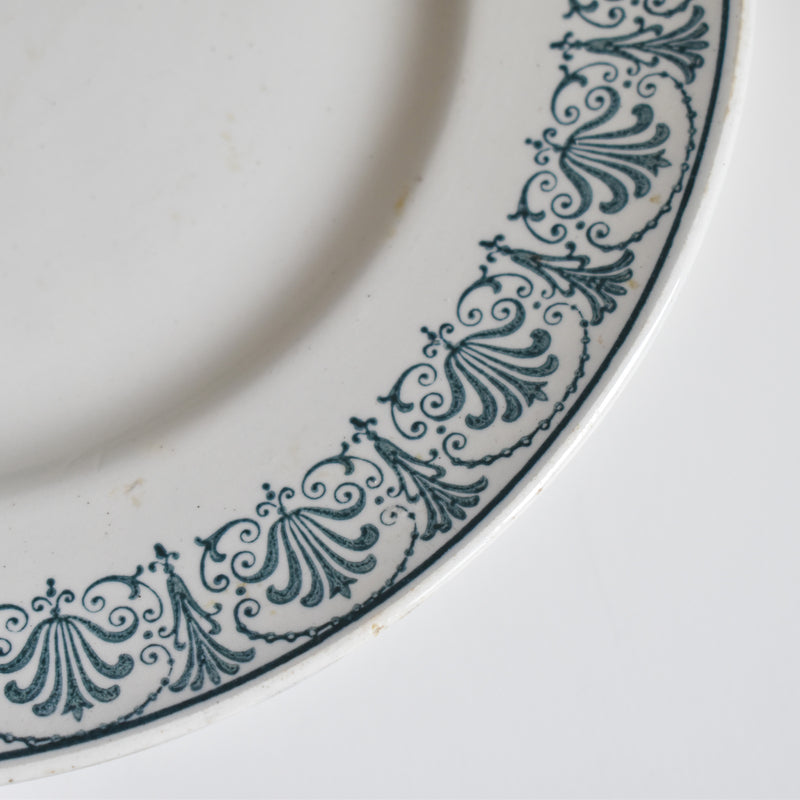 Vintage stemmed plate, Saint-Amand Nizon