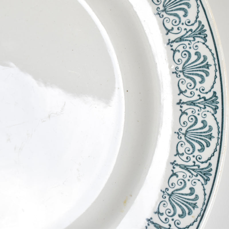 Vintage stemmed plate, Saint-Amand Nizon
