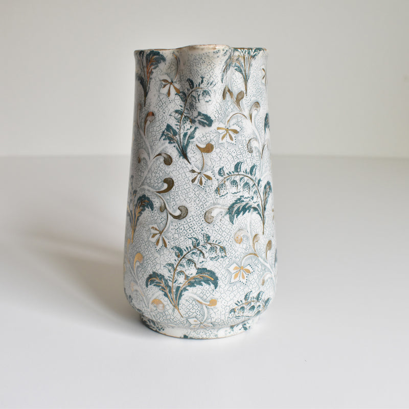 Antique Pitcher, Creil et Montereau, Lily of the Valley