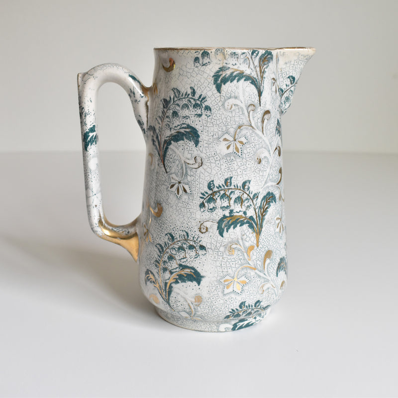 Antique Pitcher, Creil et Montereau, Lily of the Valley