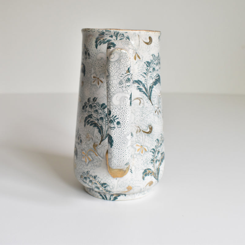Antique Pitcher, Creil et Montereau, Lily of the Valley