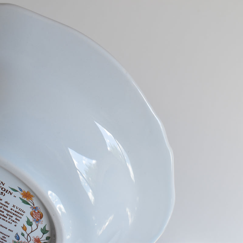 Vintage Deep Plate Gien Rouen Au Sainfoin A