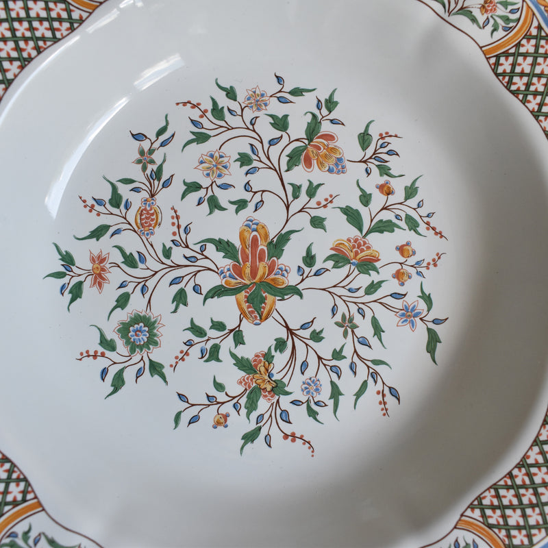 Vintage Deep Plate Gien Rouen Au Sainfoin A