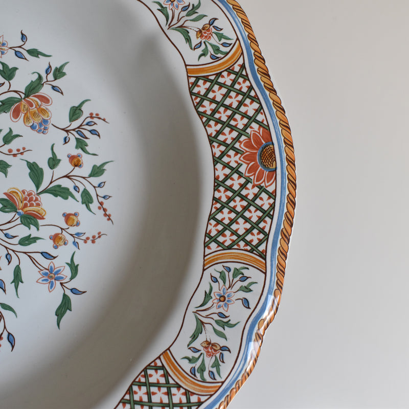 Vintage Deep Plate Gien Rouen Au Sainfoin A