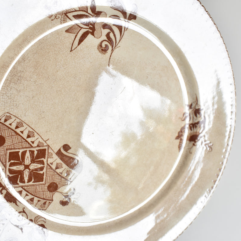 Antique Dessert Plate Sarreguemines Opaque de Sarreguemines I