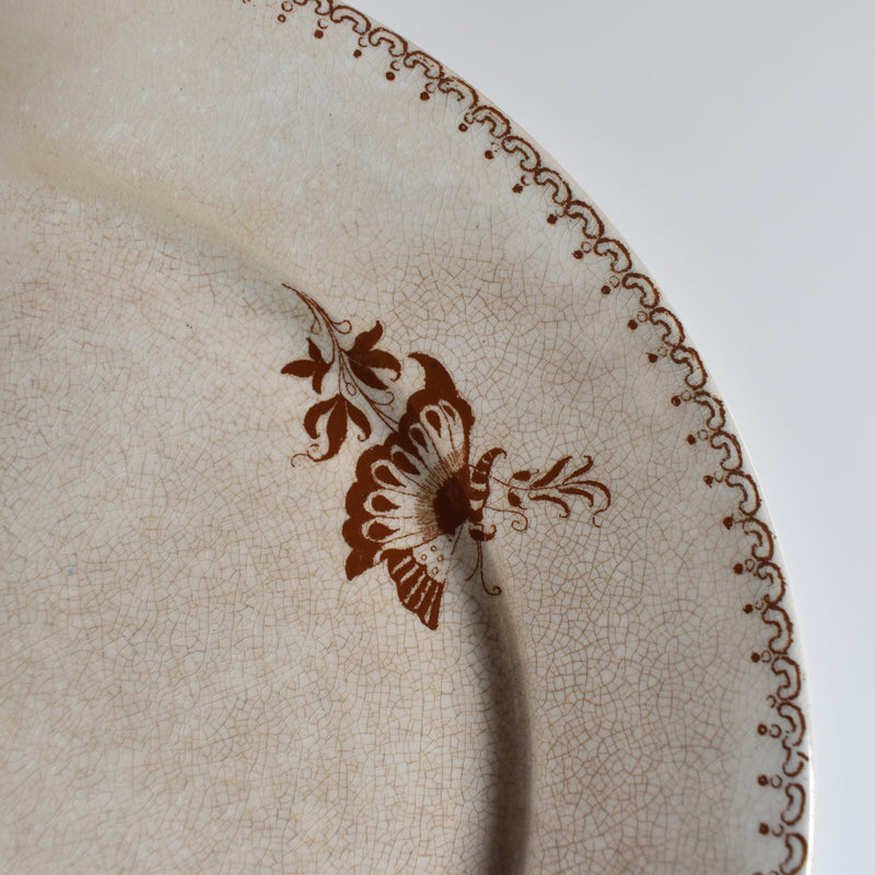 Antique Dessert Plate Sarreguemines Opaque de Sarreguemines I