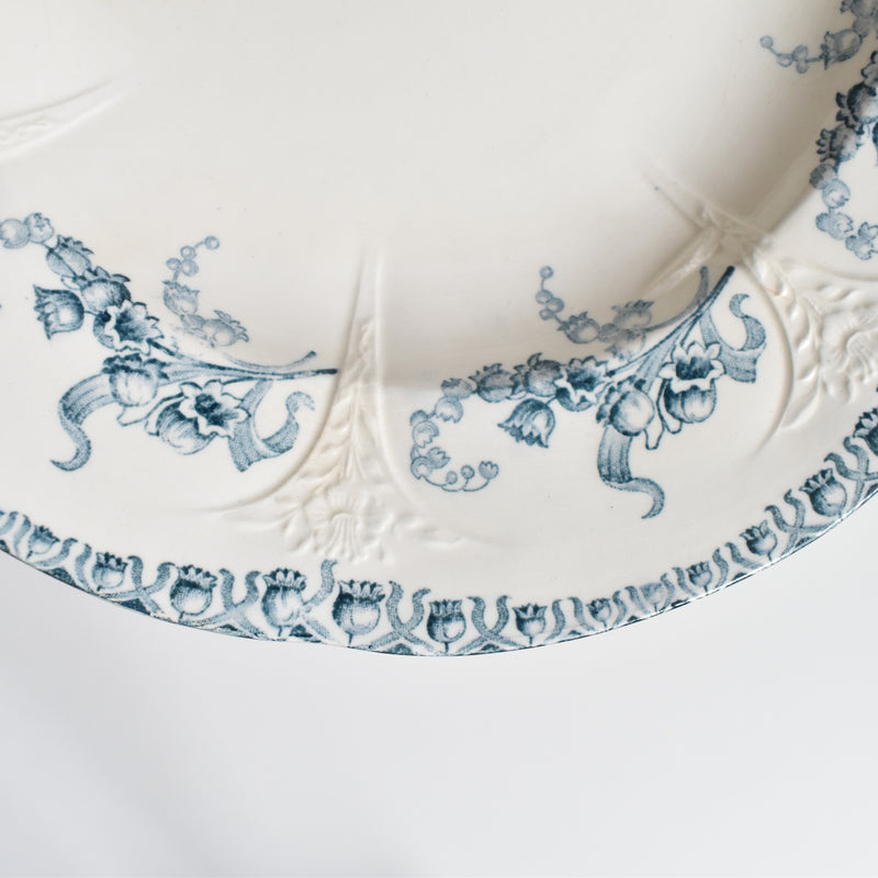 Antique Deep Plate, Ron Ui Muguet (Lily of the Valley)
