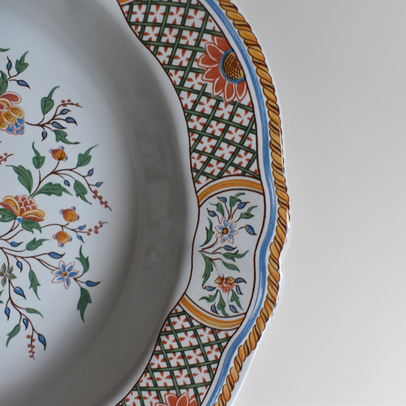 Vintage Deep Plate Gien Rouen Au Sainfoin B