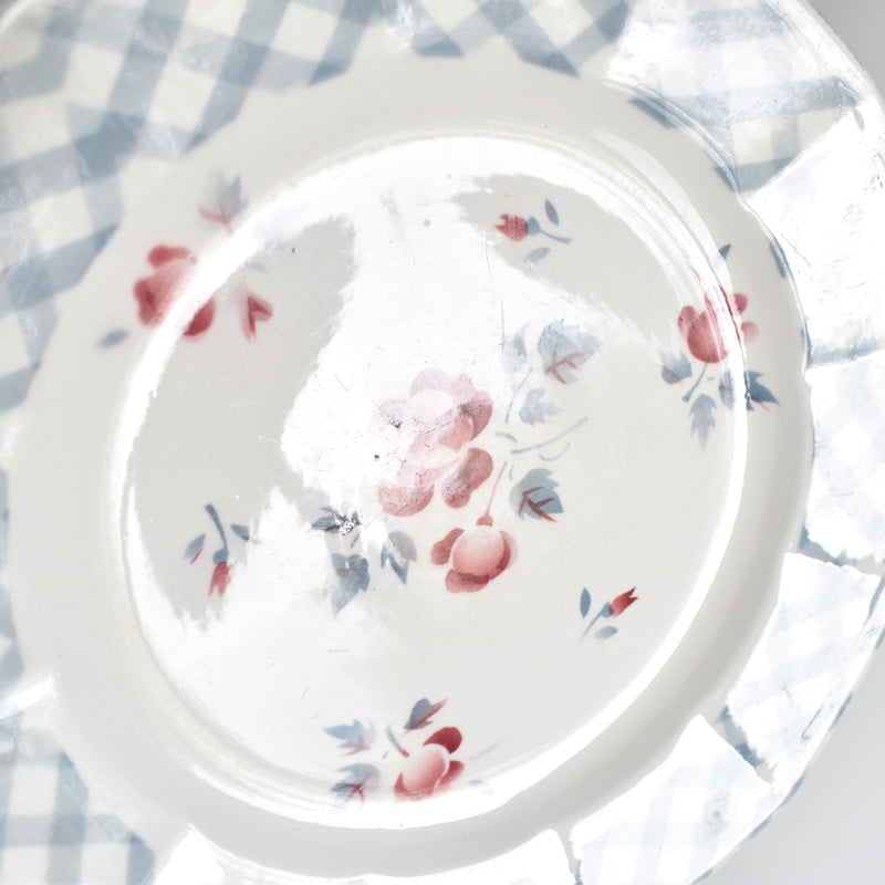 Vintage Dessert Plate, Digoin & Sarreguemines, "Bastia A"
