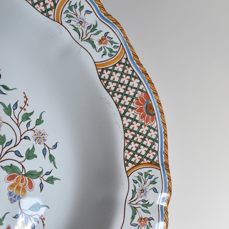 Vintage Deep Plate Gien Rouen Au Sainfoin B