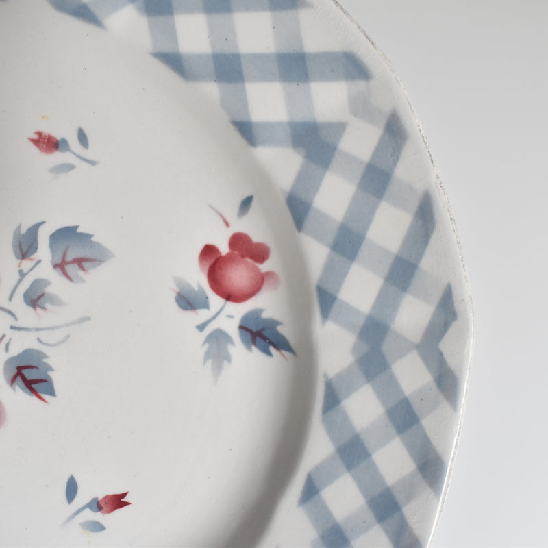 Vintage Dessert Plate, Digoin & Sarreguemines, "Bastia A"