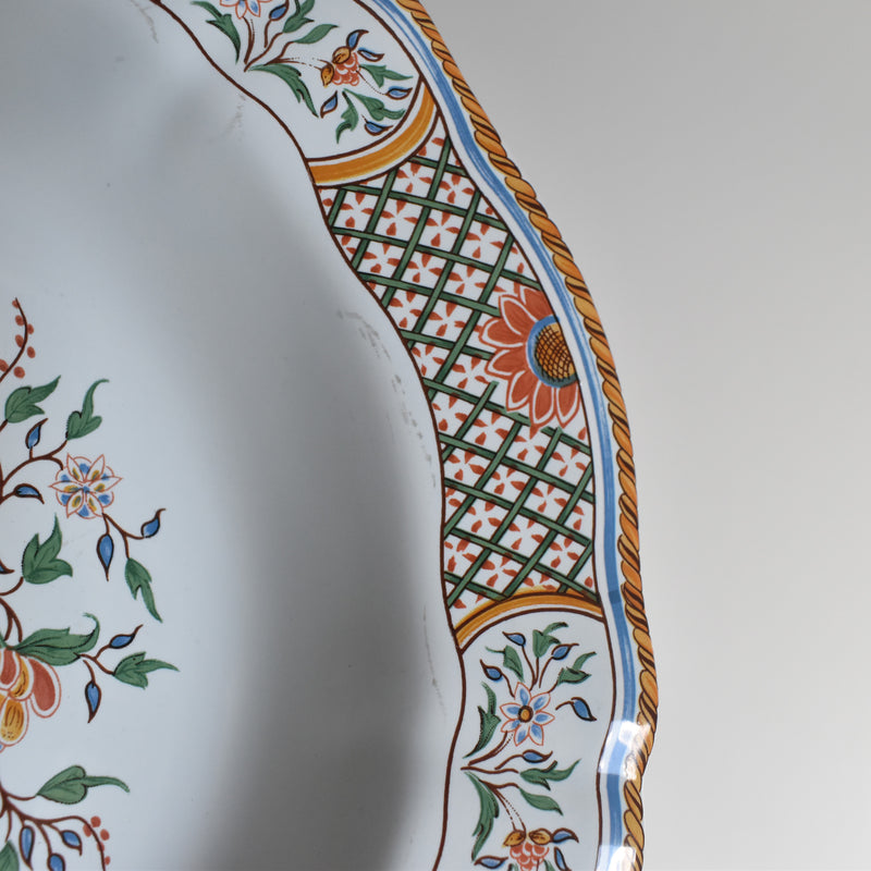 Vintage Deep Plate Gien Rouen Au Sainfoin B