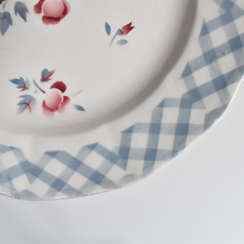 Vintage Dessert Plate, Digoin & Sarreguemines, "Bastia A"