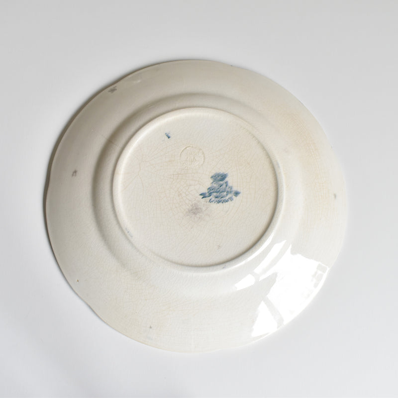 Antique Dessert Plate - Longwy Muguet (Lily of the Valley) A