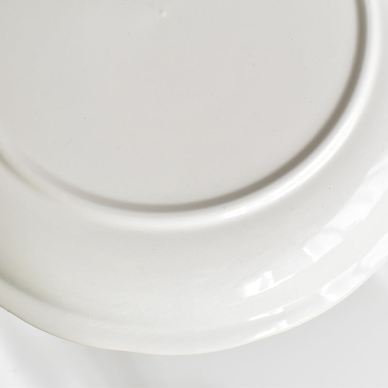 Vintage Plate Digoin & Sarreguemines White Relief C