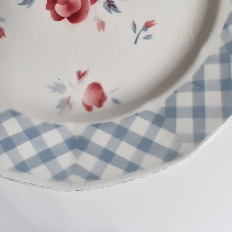 Vintage Dessert Plate, Digoin & Sarreguemines, "Bastia A"