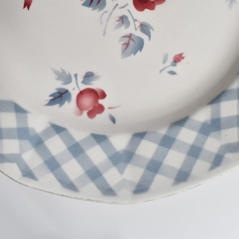 Vintage Dessert Plate, Digoin & Sarreguemines, "Bastia A"