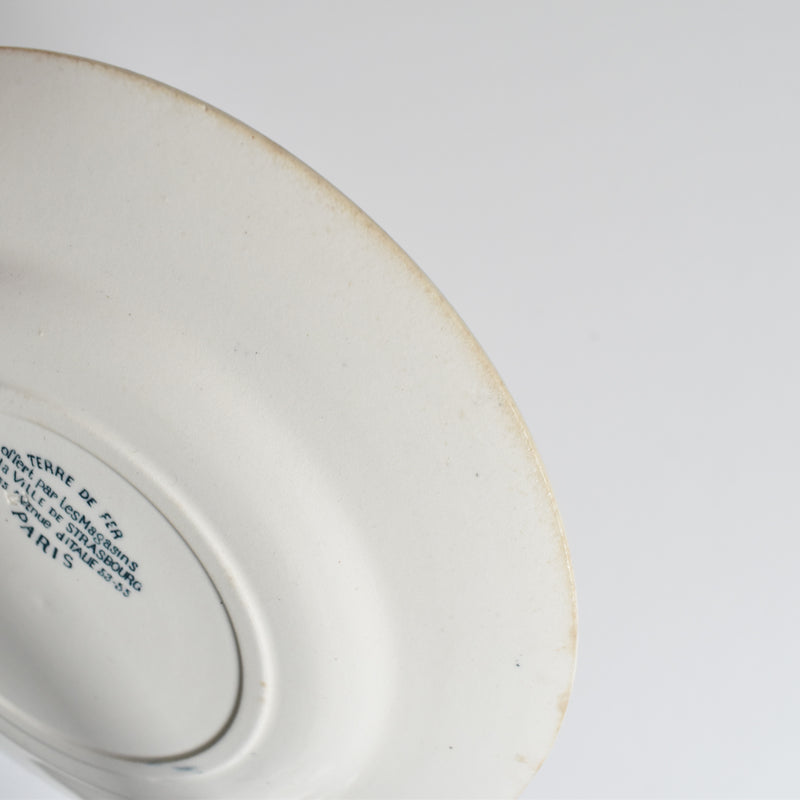 Antique plate TERRE DE FER Paris A