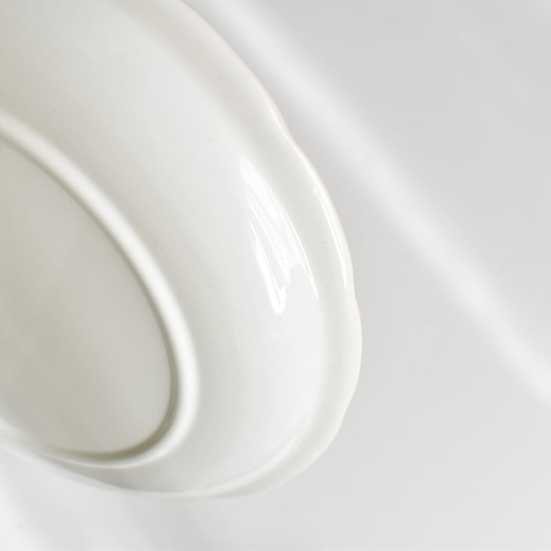Vintage Plate Digoin & Sarreguemines White Relief C