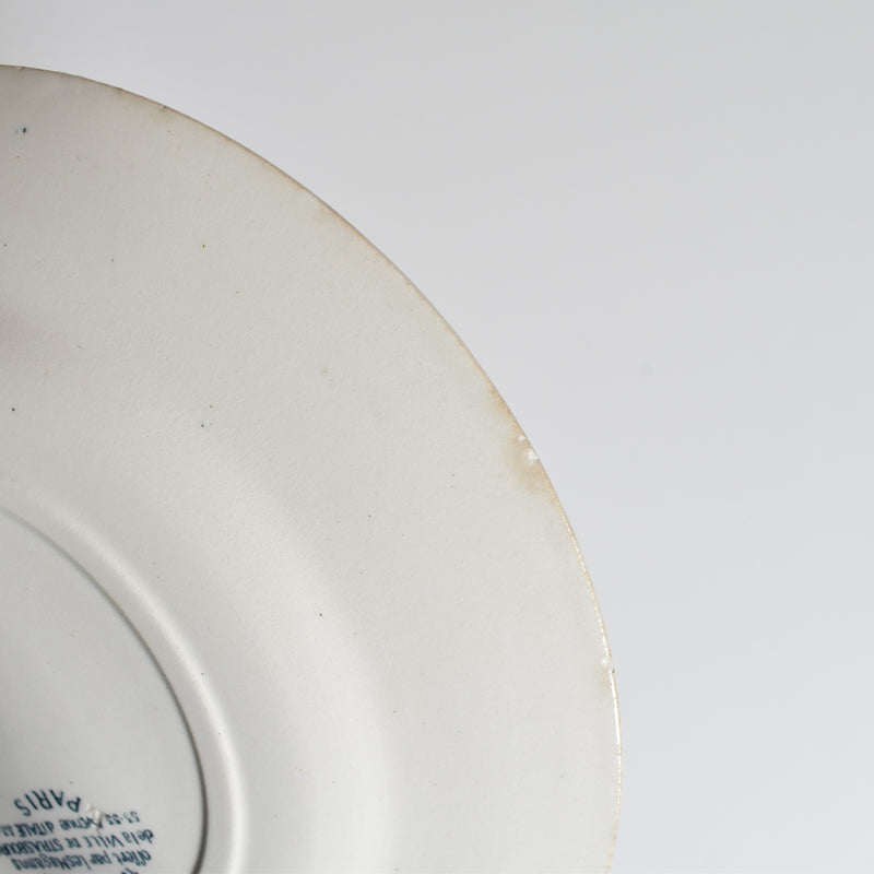 Antique plate TERRE DE FER Paris A