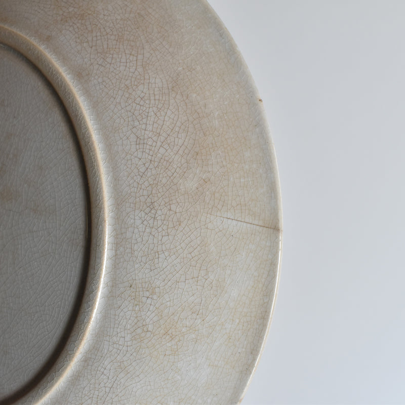 Antique Dessert Plate Sarreguemines Opaque de Sarreguemines J