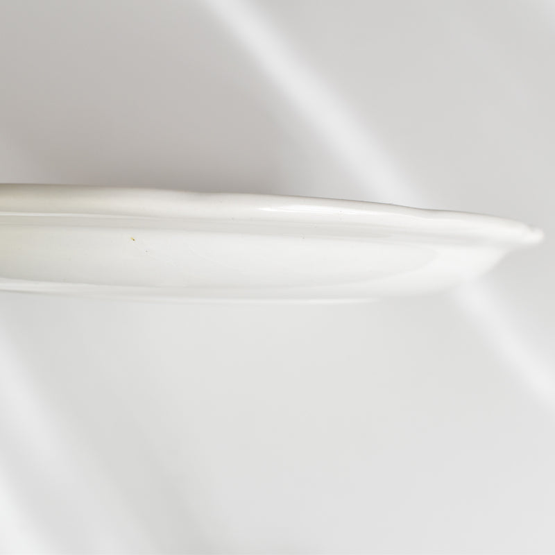 Vintage Plate Digoin & Sarreguemines White Relief C