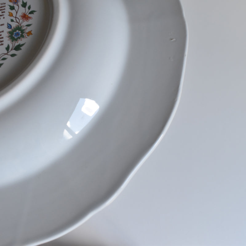 Vintage Deep Dish Gien Rouen "Au Sainfoin"