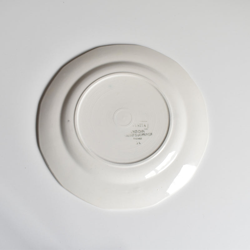 Vintage dessert plate Digoin & Sarreguemines Bastia B