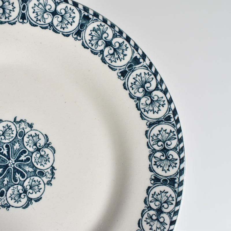 Antique plate TERRE DE FER Paris A