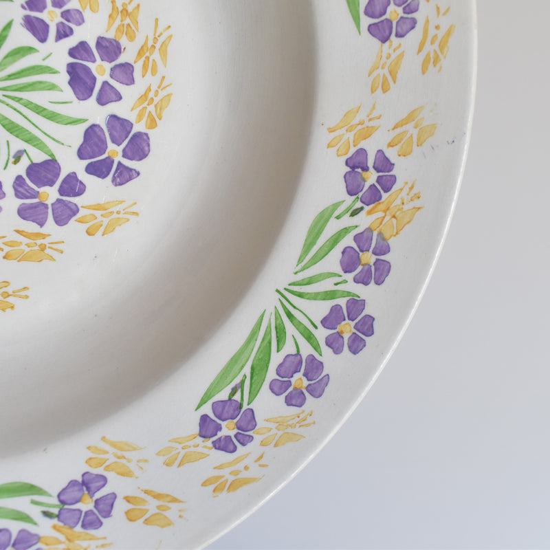 Vintage Deep Plate Digoin & Sarreguemines 1370