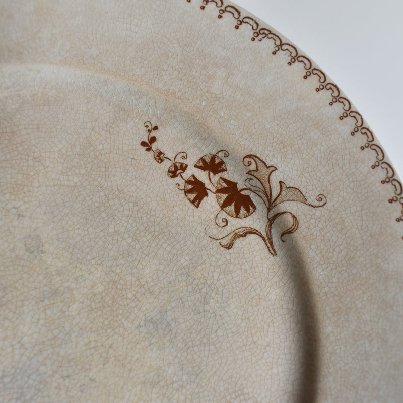 Antique Dessert Plate Sarreguemines Opaque de Sarreguemines J