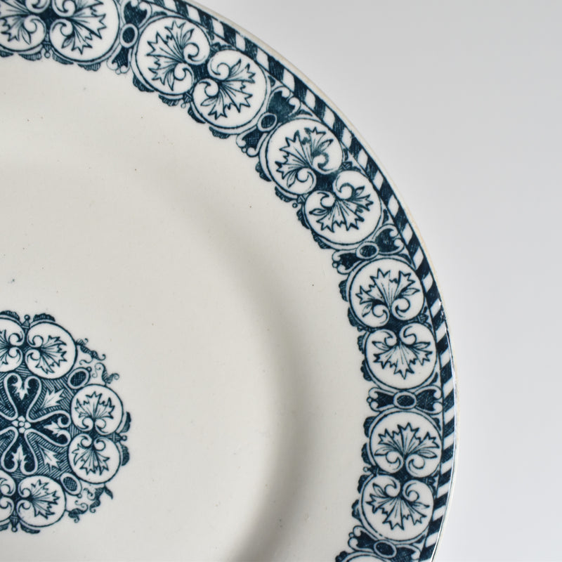 Antique plate TERRE DE FER Paris A