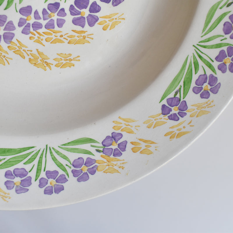 Vintage Deep Plate Digoin & Sarreguemines 1370