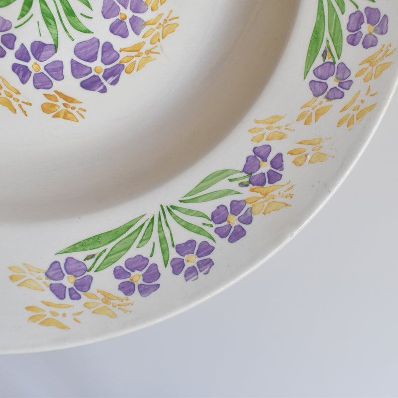 Vintage Deep Plate Digoin & Sarreguemines 1370