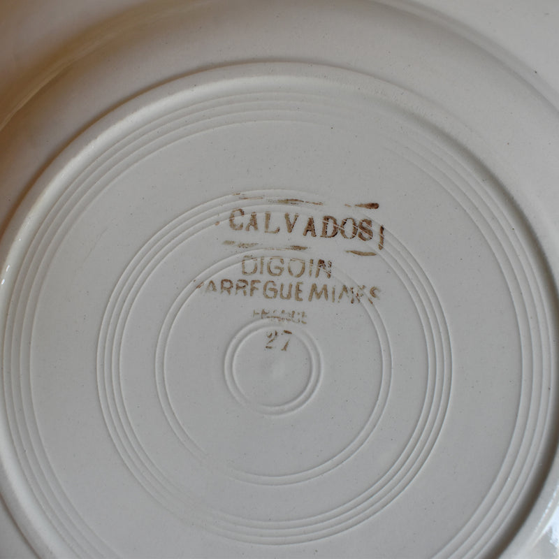 Vintage Deep Dish, Digoin & Sarreguemines Calvados A
