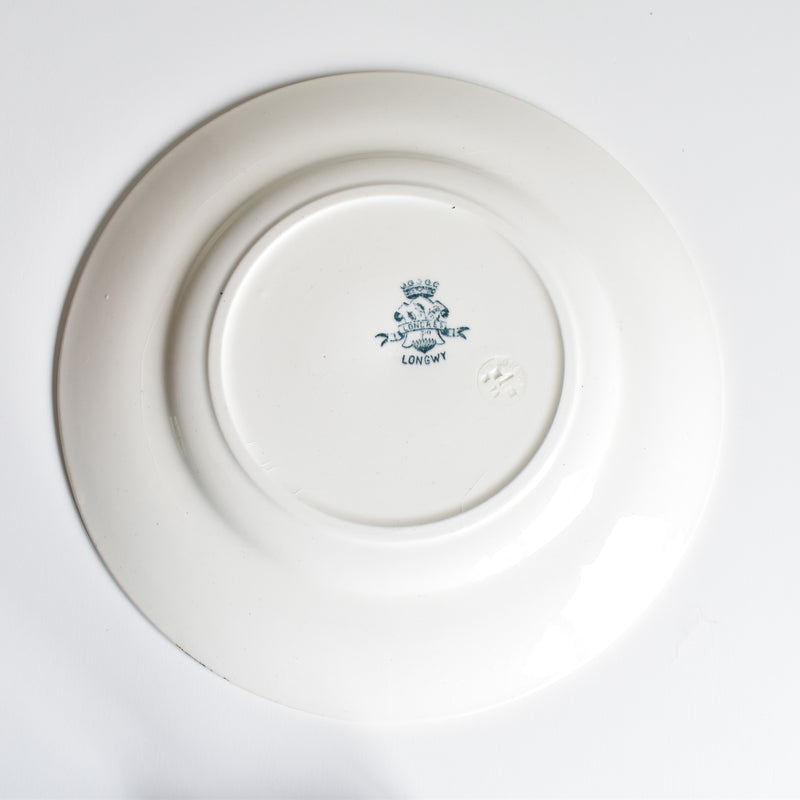 Antique Plate Longwy Londres A