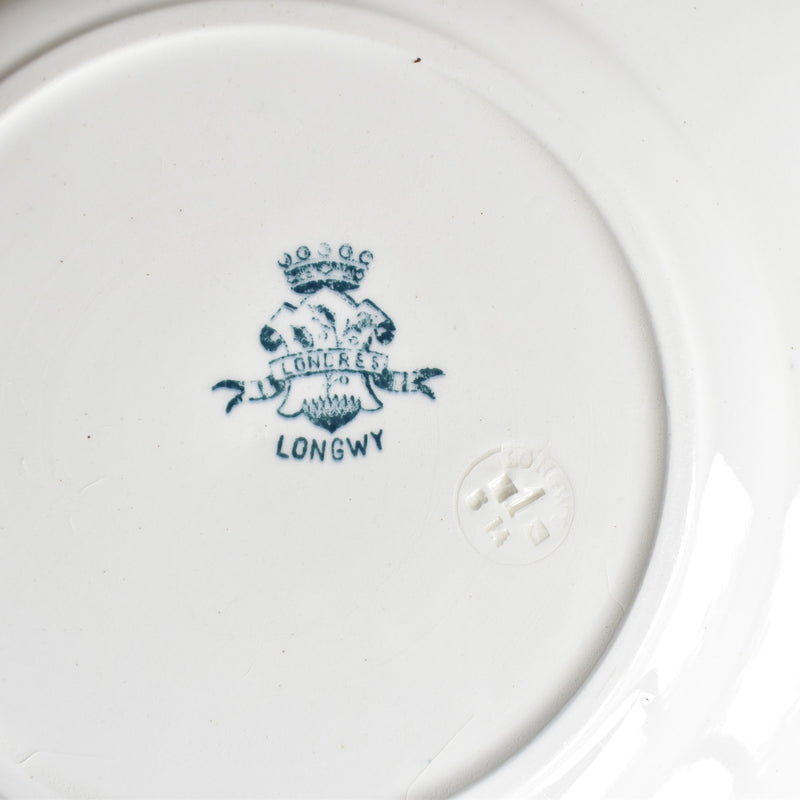 Antique Plate Longwy Londres A